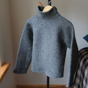 Cozy Gray Turtleneck Sweater
